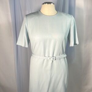 Diane Robert’s vintage light blue short sleeve shirt dress 12 H